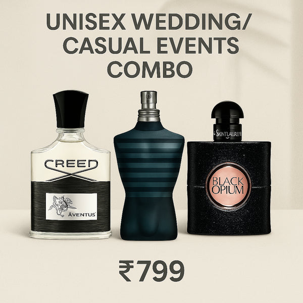 Unisex Wedding / Casual Events Combo - 3 x 30ml